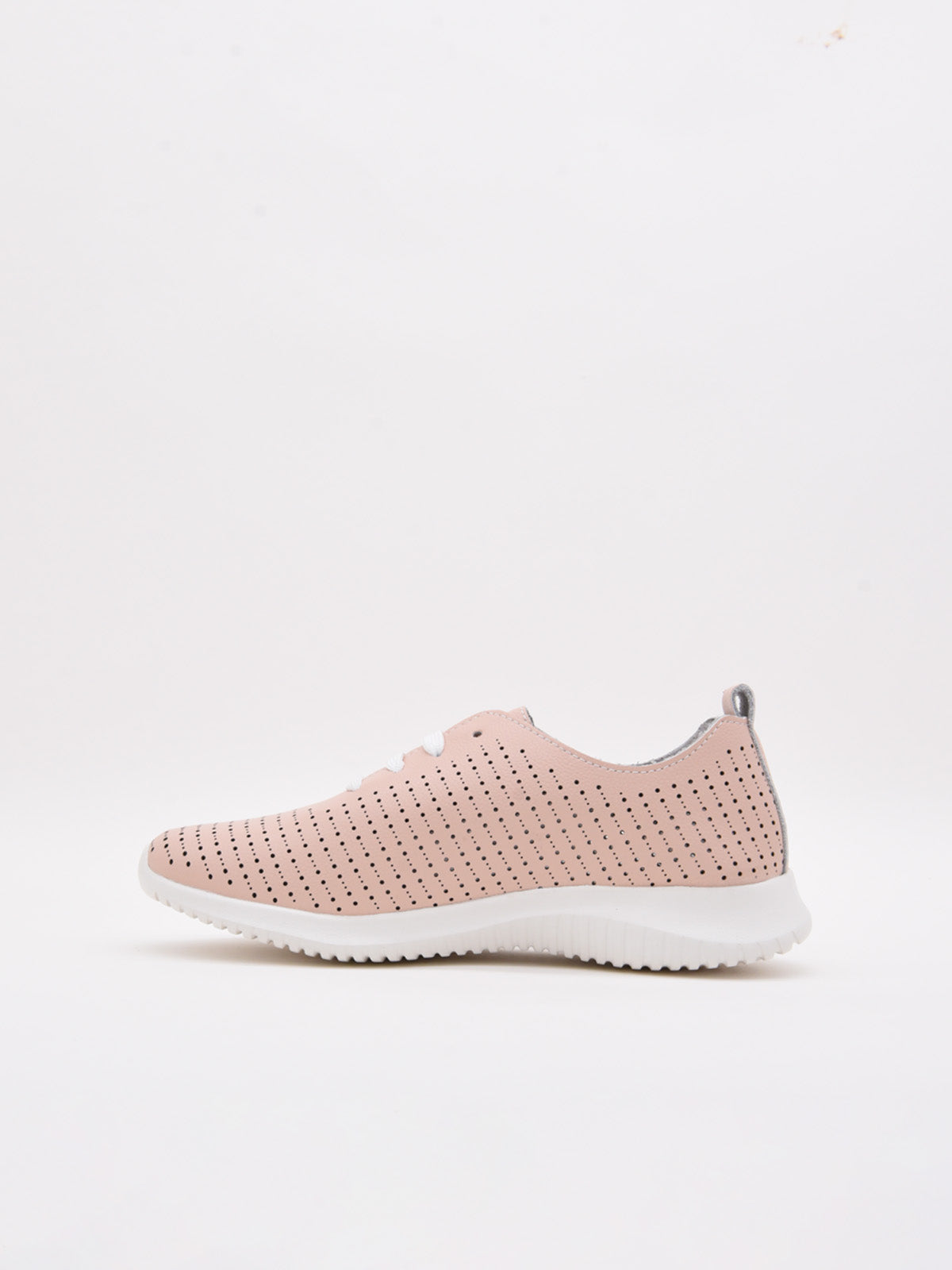 Zapatillas rosa confort de Piel