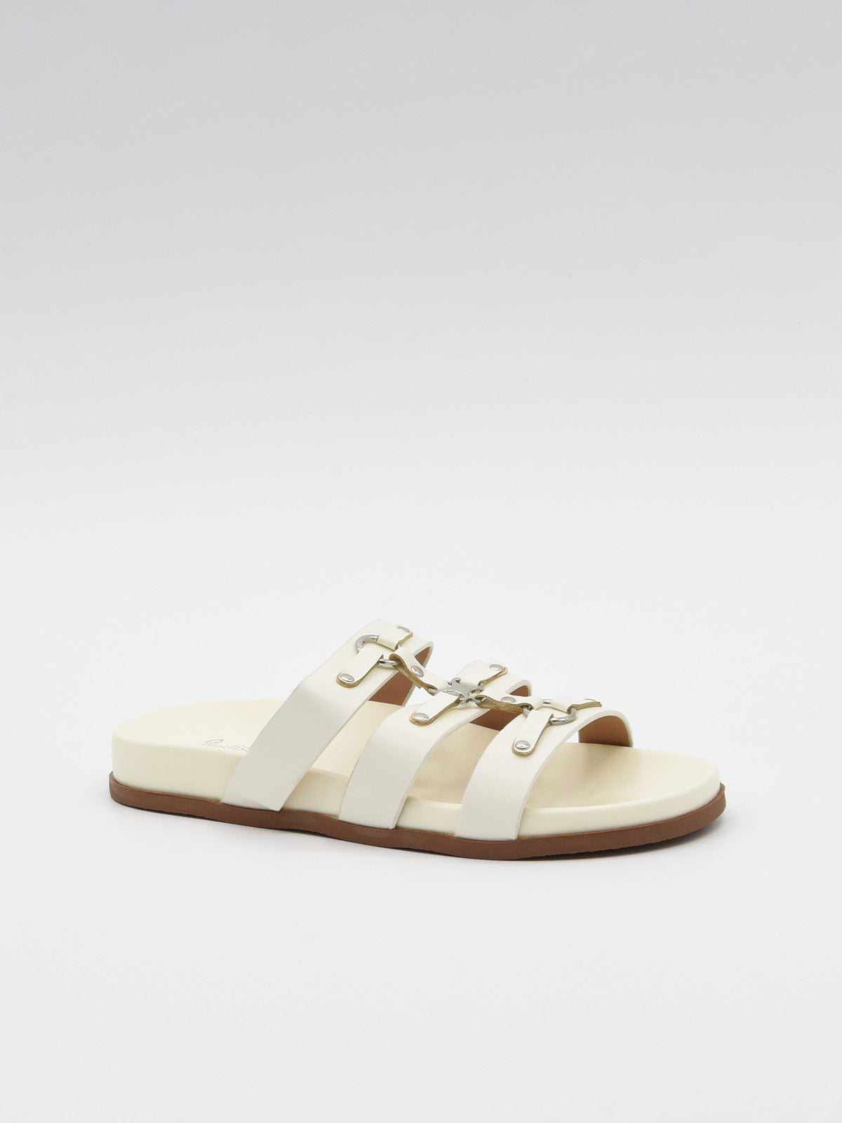 Sandalia plana beige