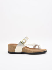 Sandalias de dedo plata