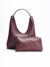 Bolso hobo burdeos mujer con neceser interior
