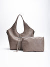 Bolso shopper marrón café