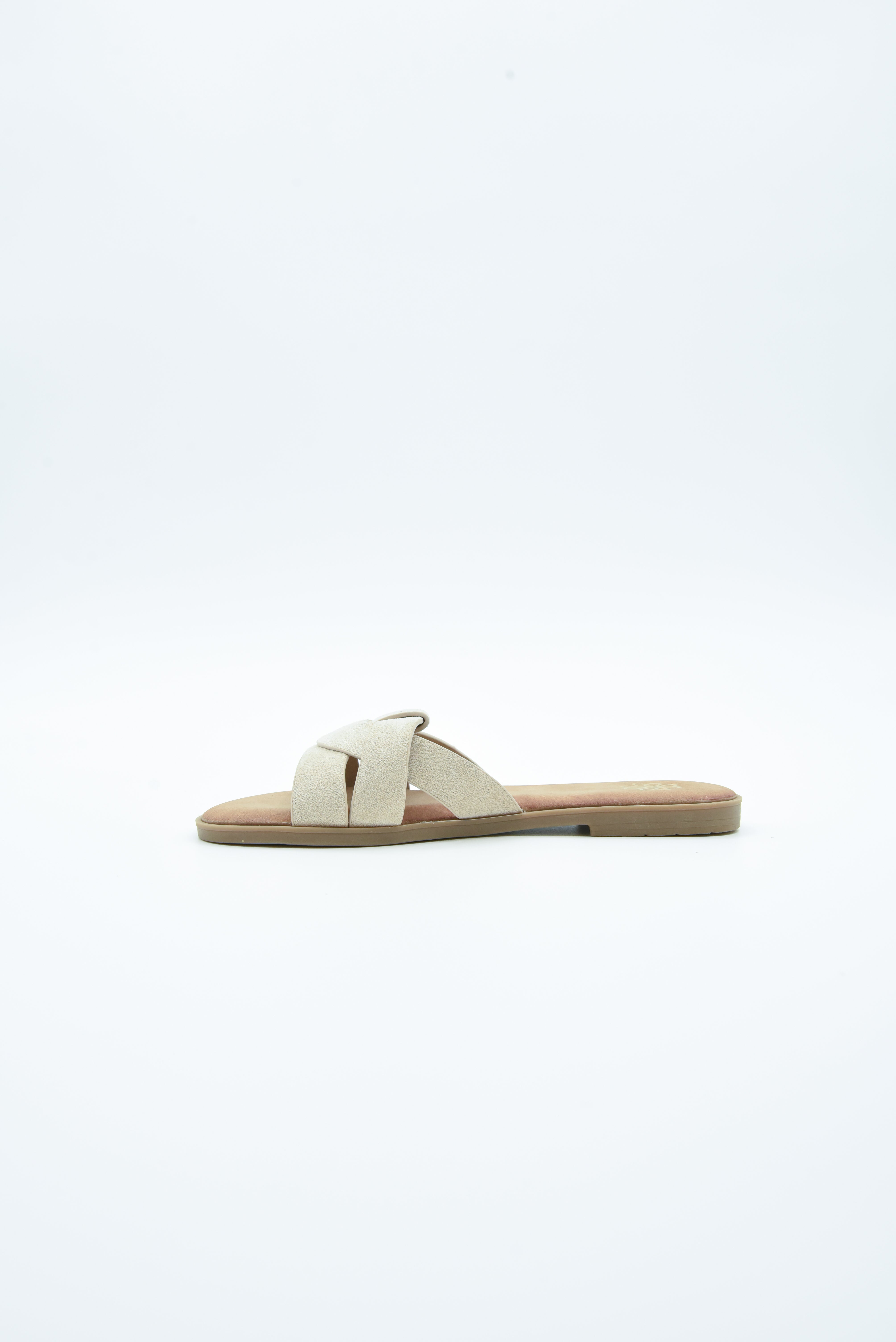 Sandalias Planas Beige