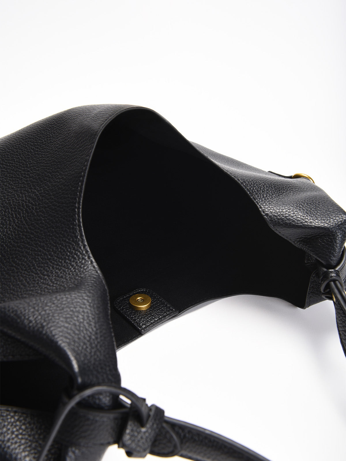 Bolso shopper negro con neceser y monedero
