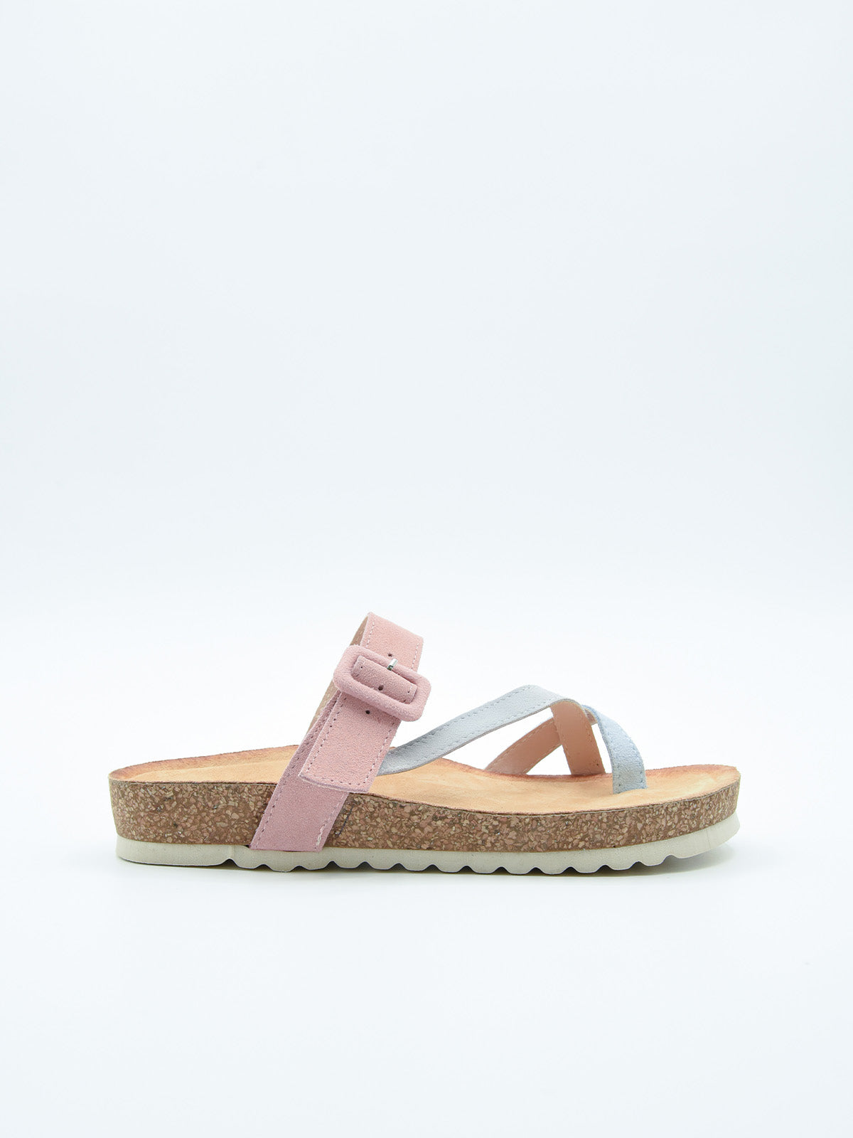 Sandalia Cuero Pastel
