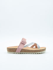 Sandalia Cuero Pastel