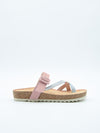 Sandalia Cuero Pastel
