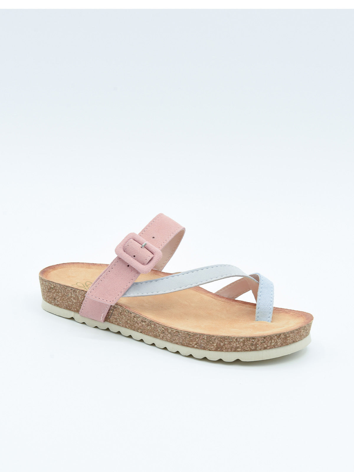 Sandalia Cuero Pastel