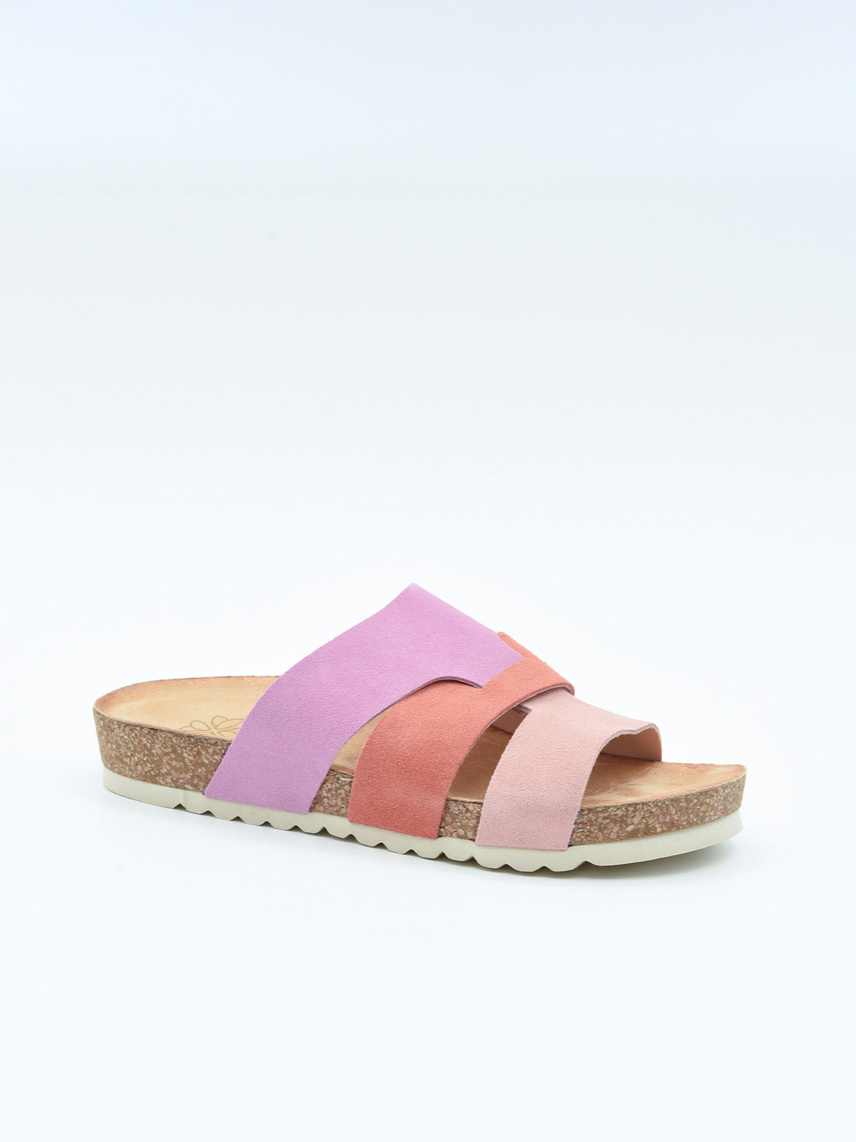 Sandalia de Piel Rosa Coral