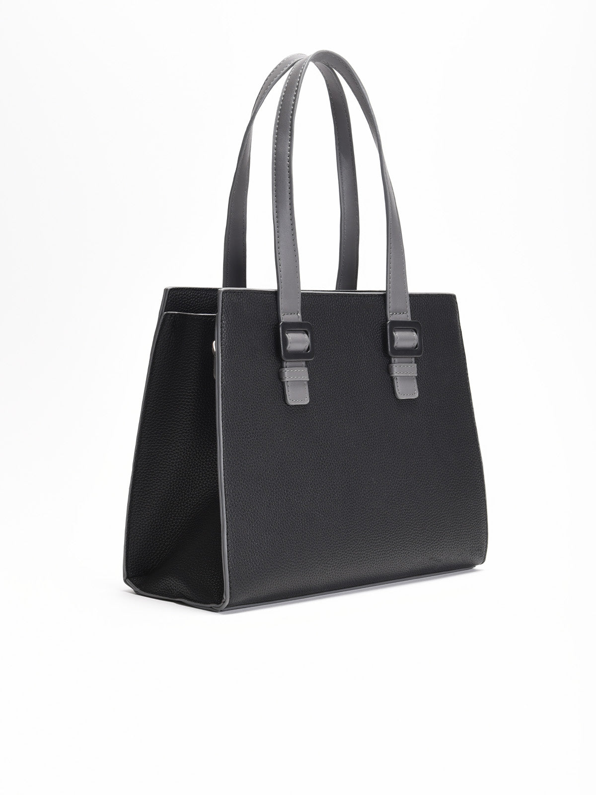 Bolso de mano negro grande