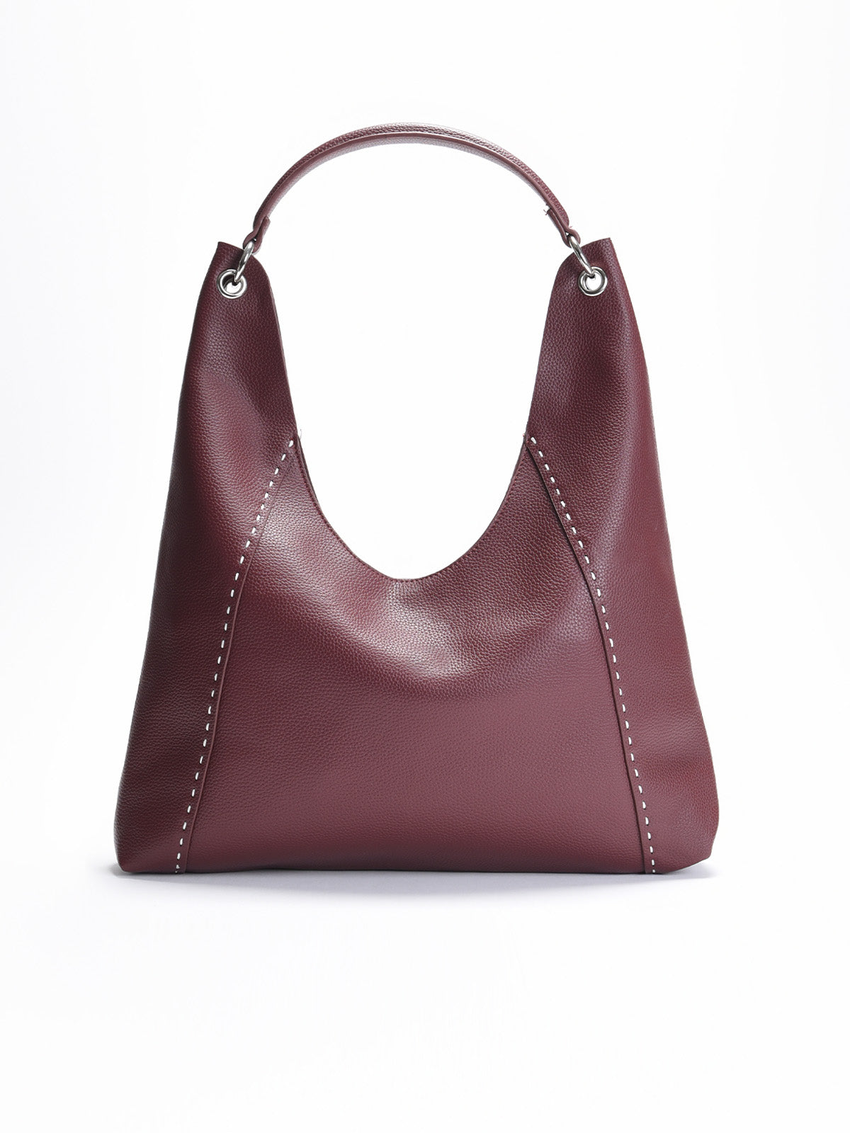 Bolso hobo burdeos mujer con neceser interior