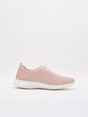 Zapatillas rosa confort de cuero