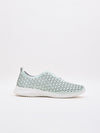 Zapatillas de cuero turquesa
