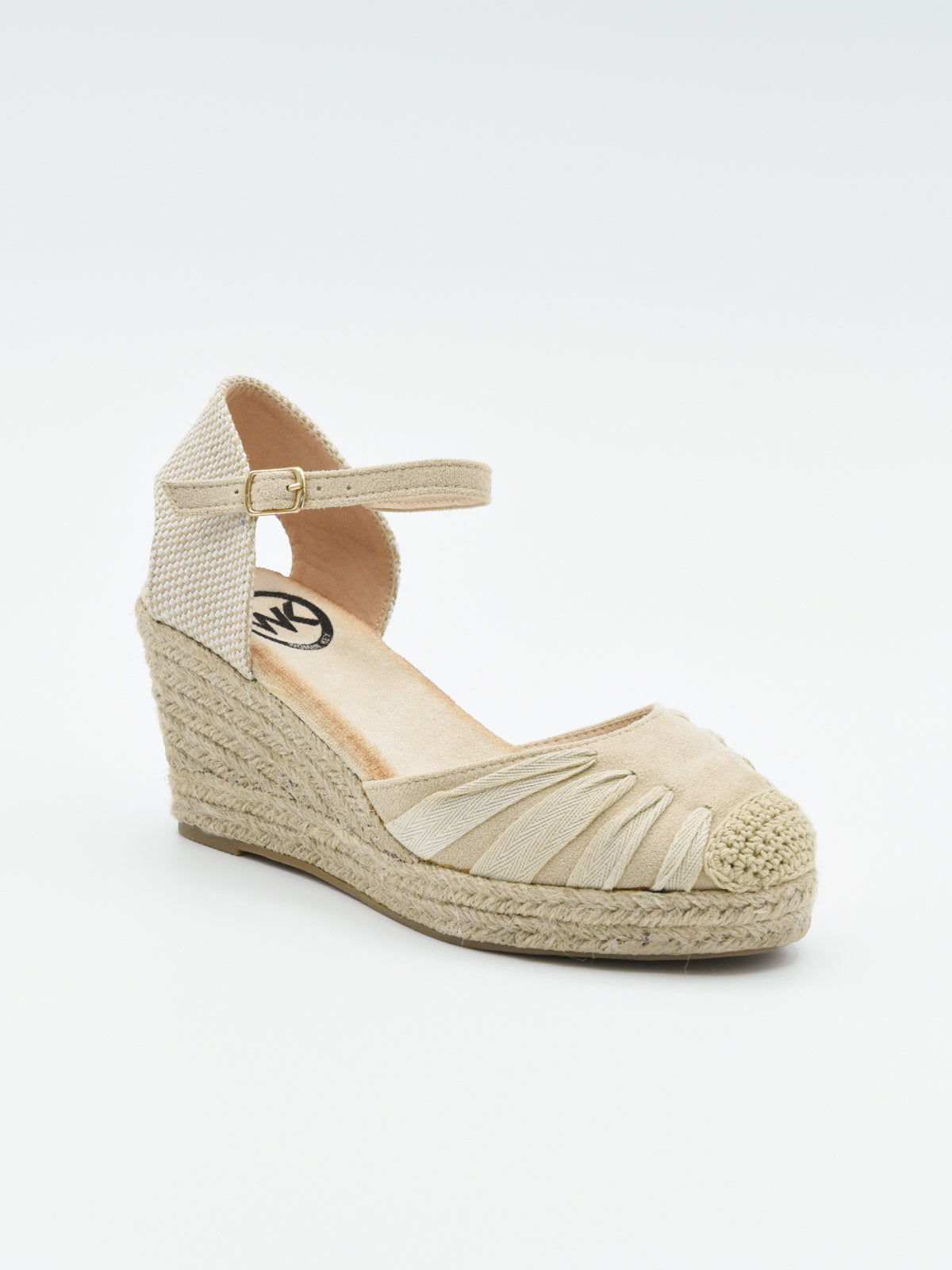 Alpargata beige trenzada
