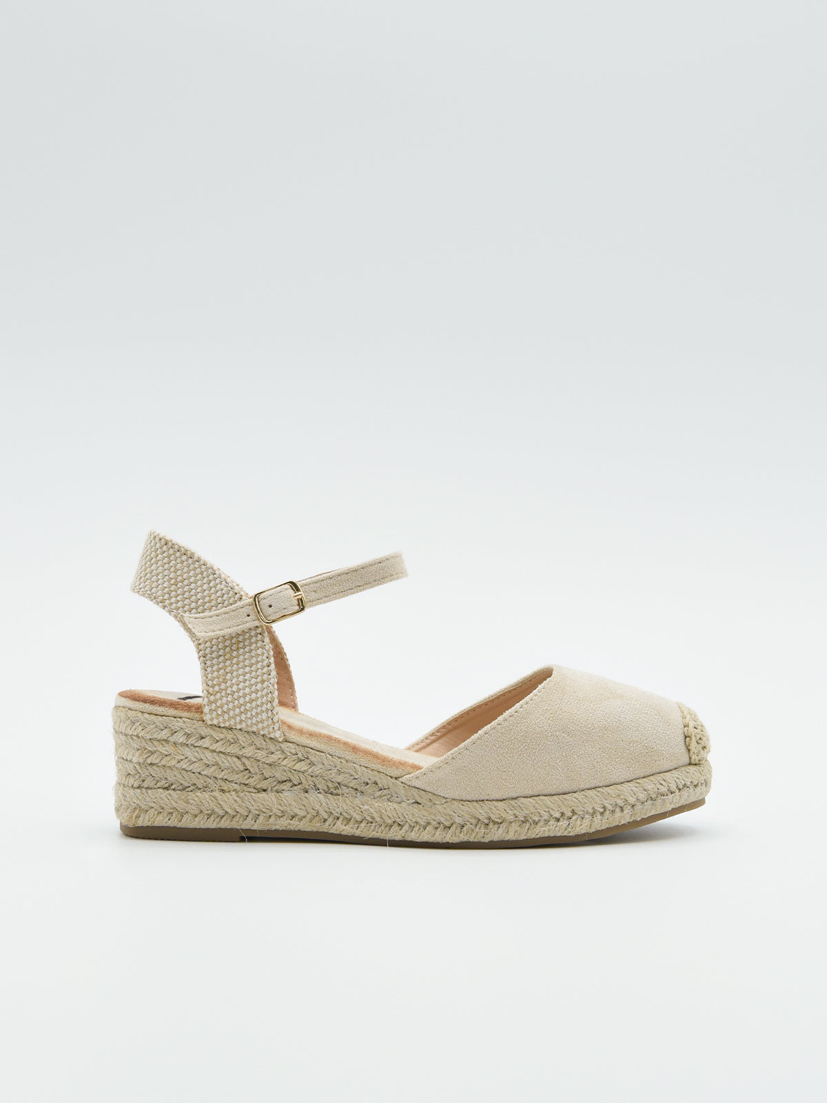 Alpargata beige cuña