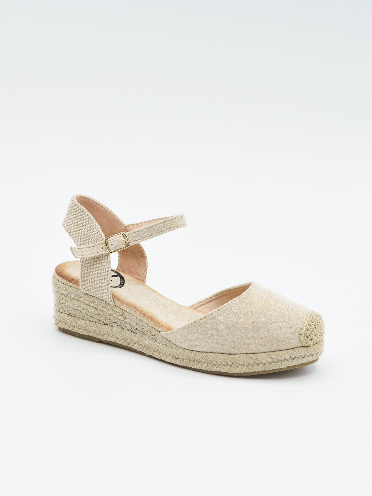 Alpargata beige cuña