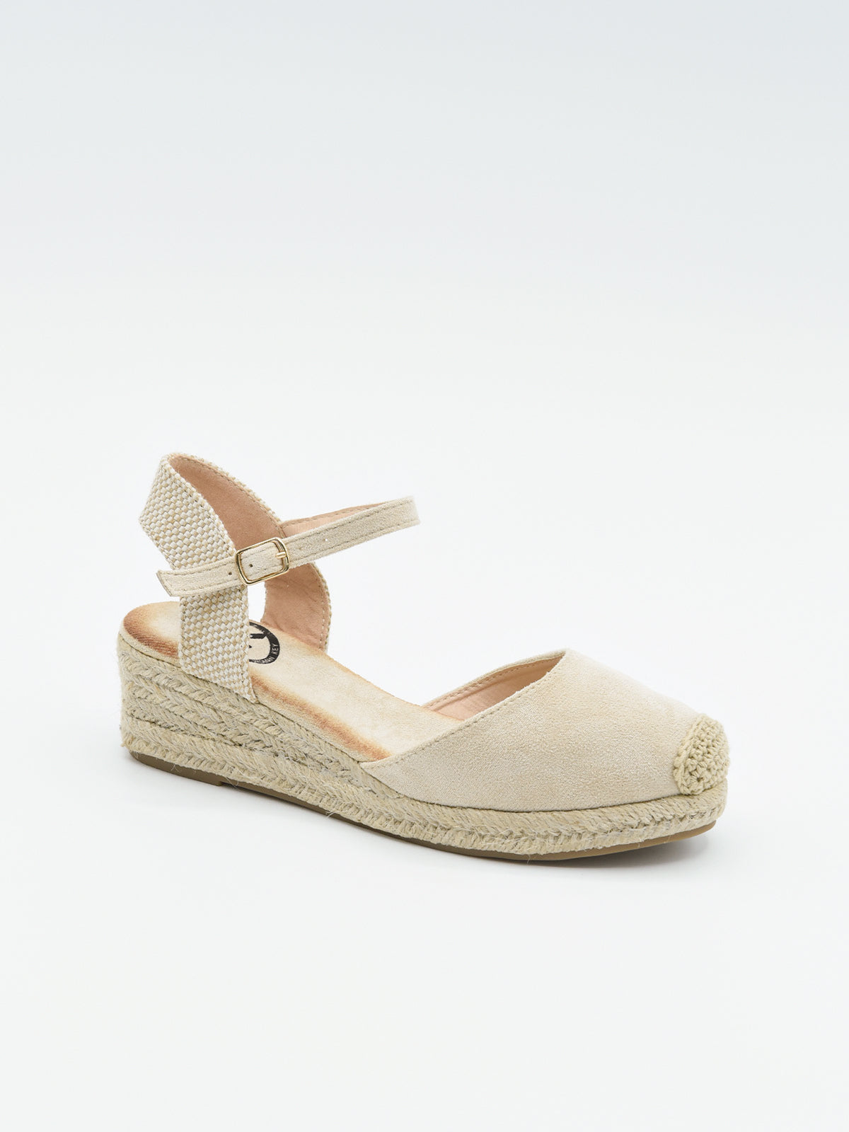 Alpargata beige cuña