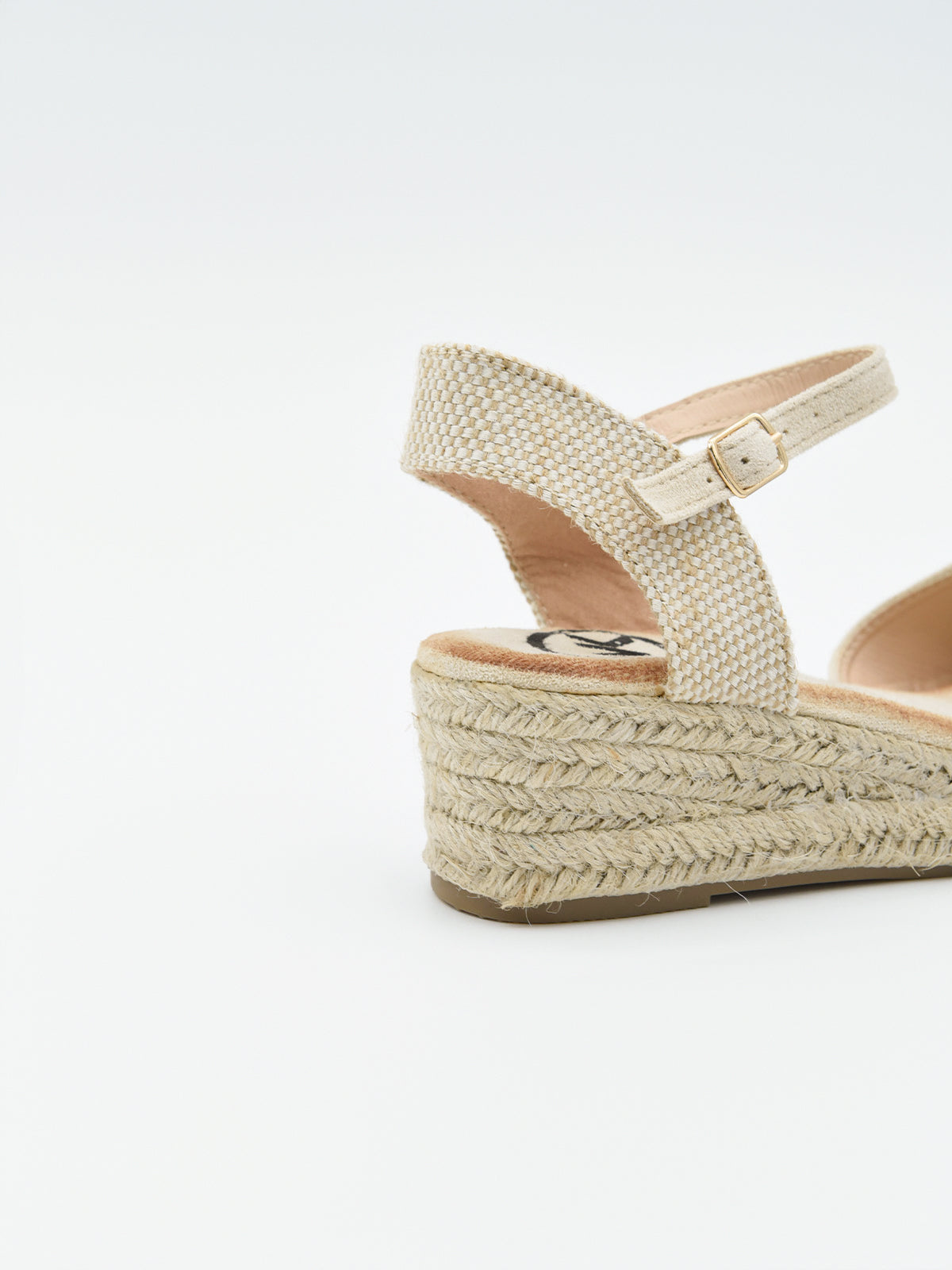 Alpargata beige cuña