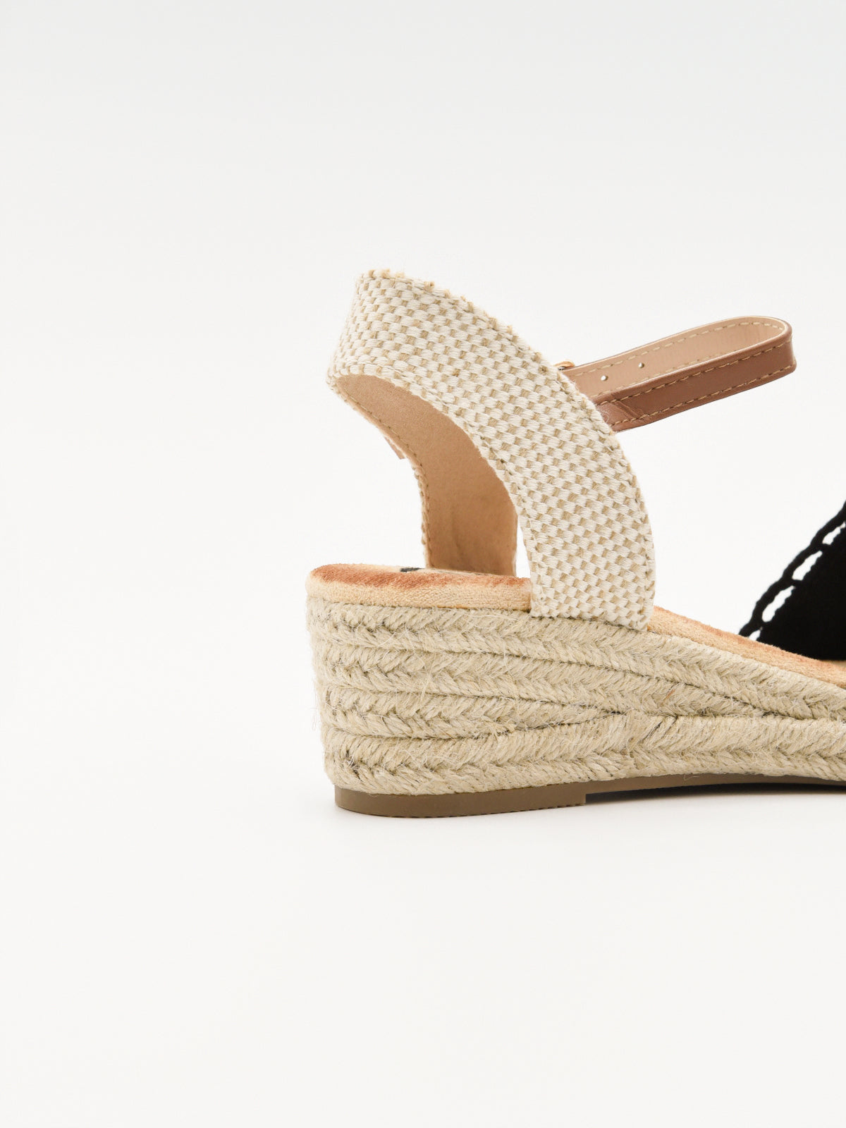 Alpargata crochet negra