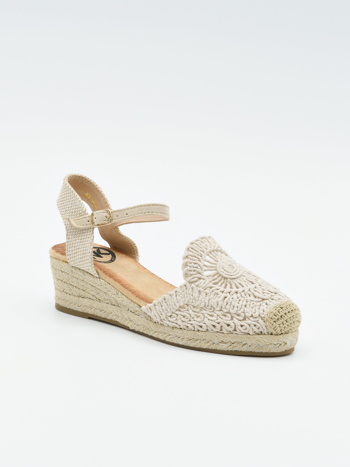 Alpargata crochet beige