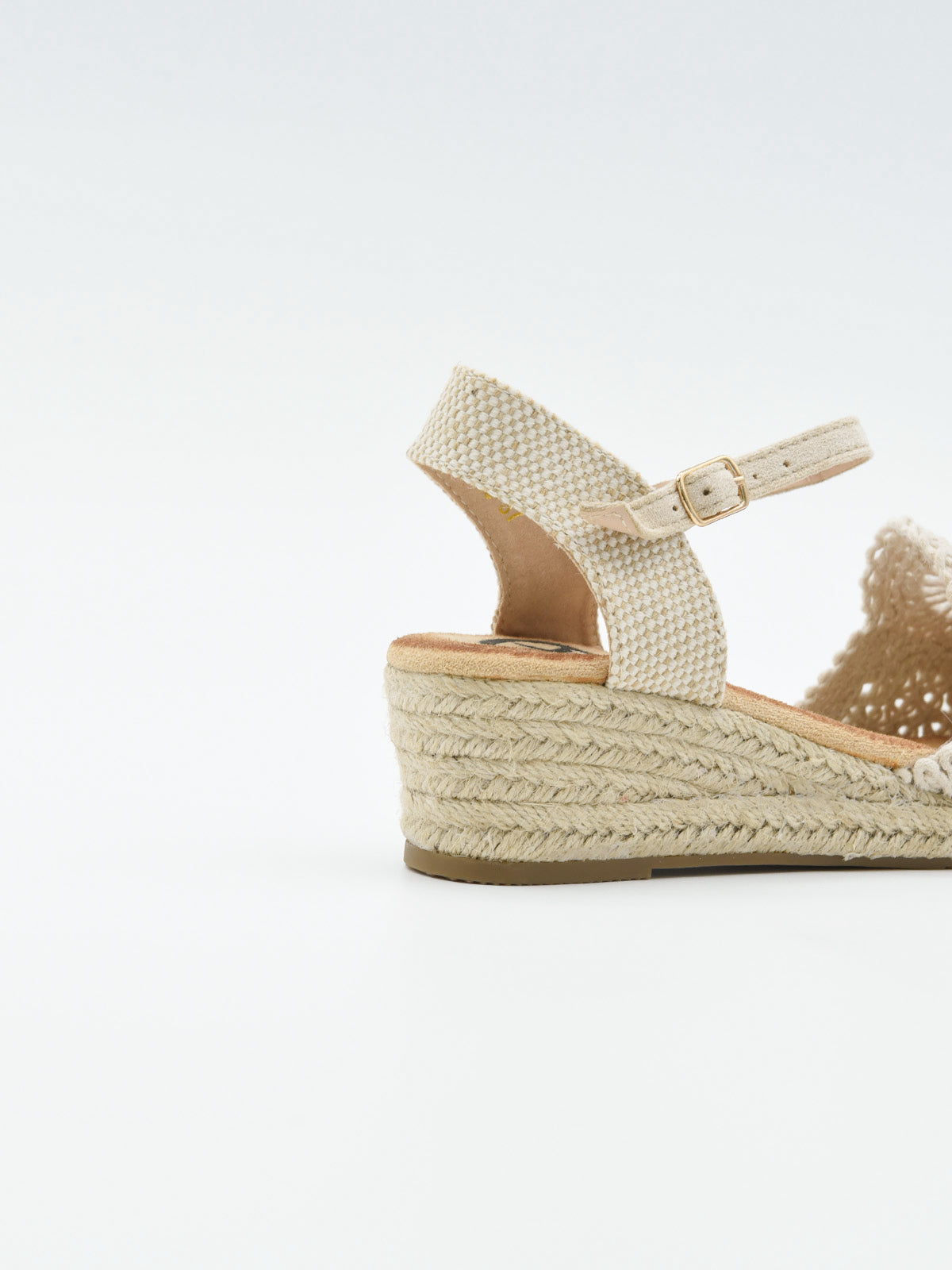 Alpargata crochet beige