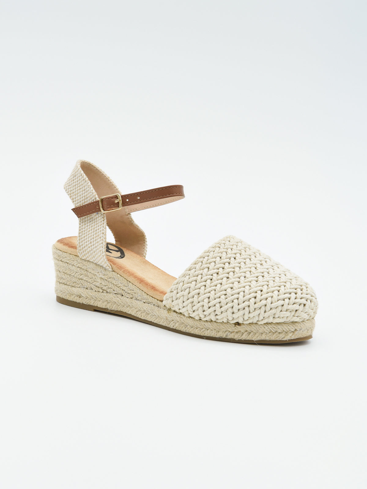 Alpargata trenzada beige
